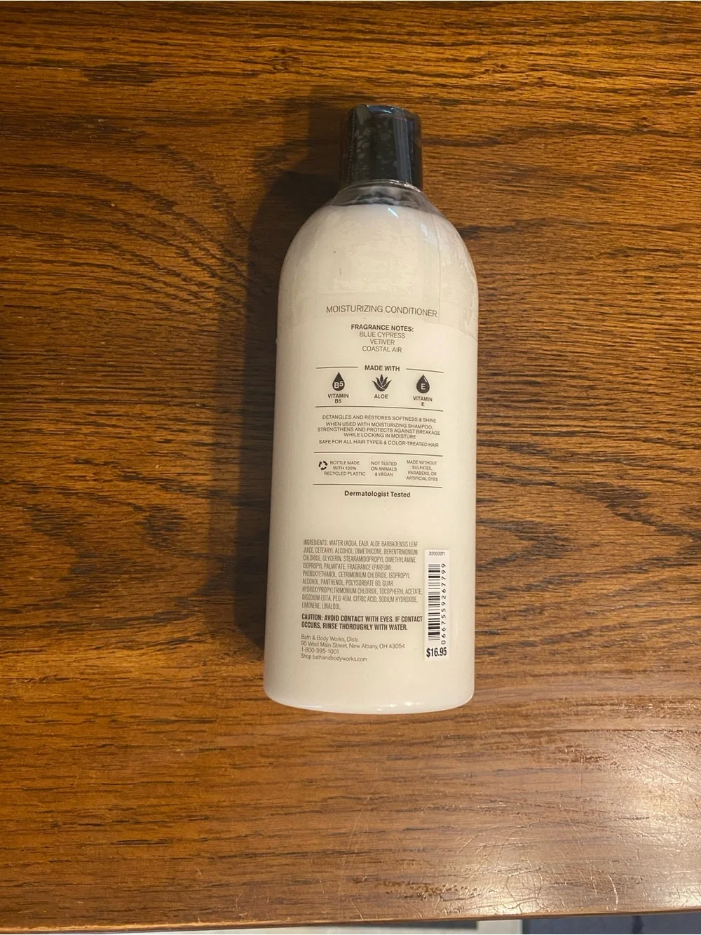 NWT Bath & Body Works OCEAN Moisturizing Conditioner 16 oz Blue Cypress Vetiver
